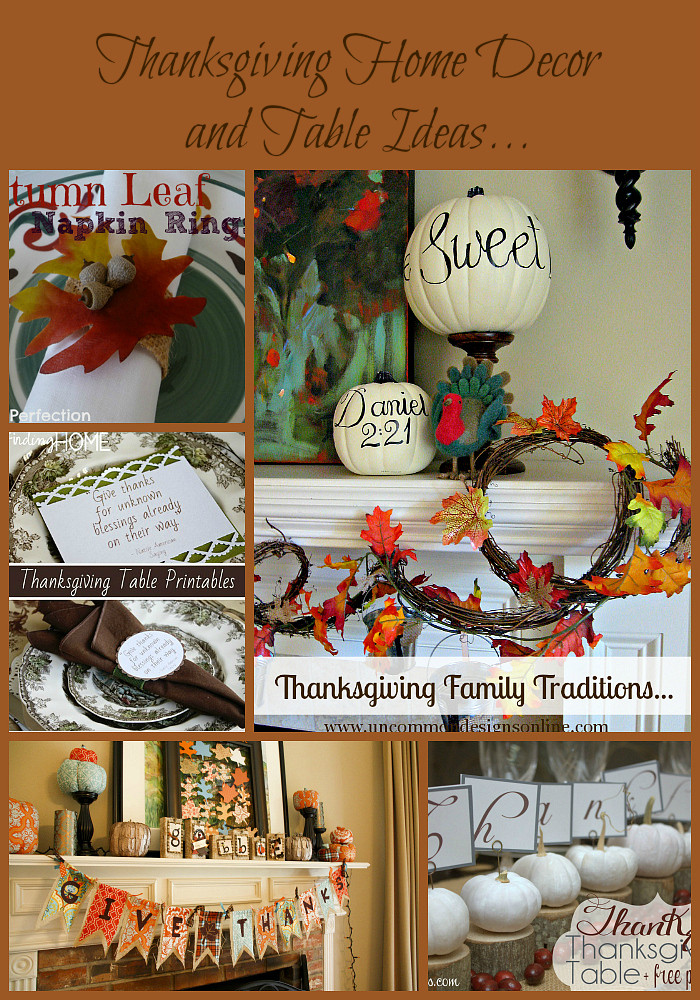 Thanksgiving Home Decor
 Thanksgiving Home Decor and Table Ideas