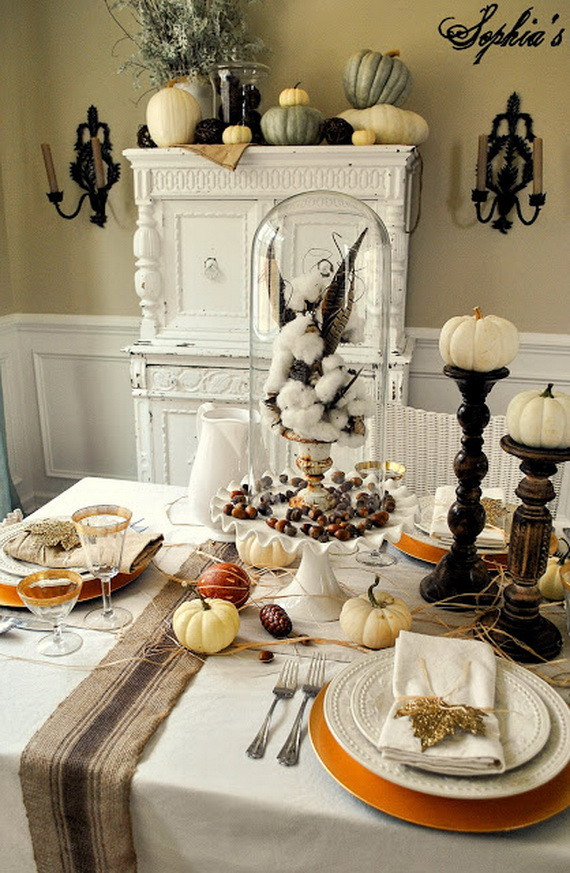 Thanksgiving Home Decor Ideas
 Thanksgiving home decor ideas – festive atmosphere in Gold