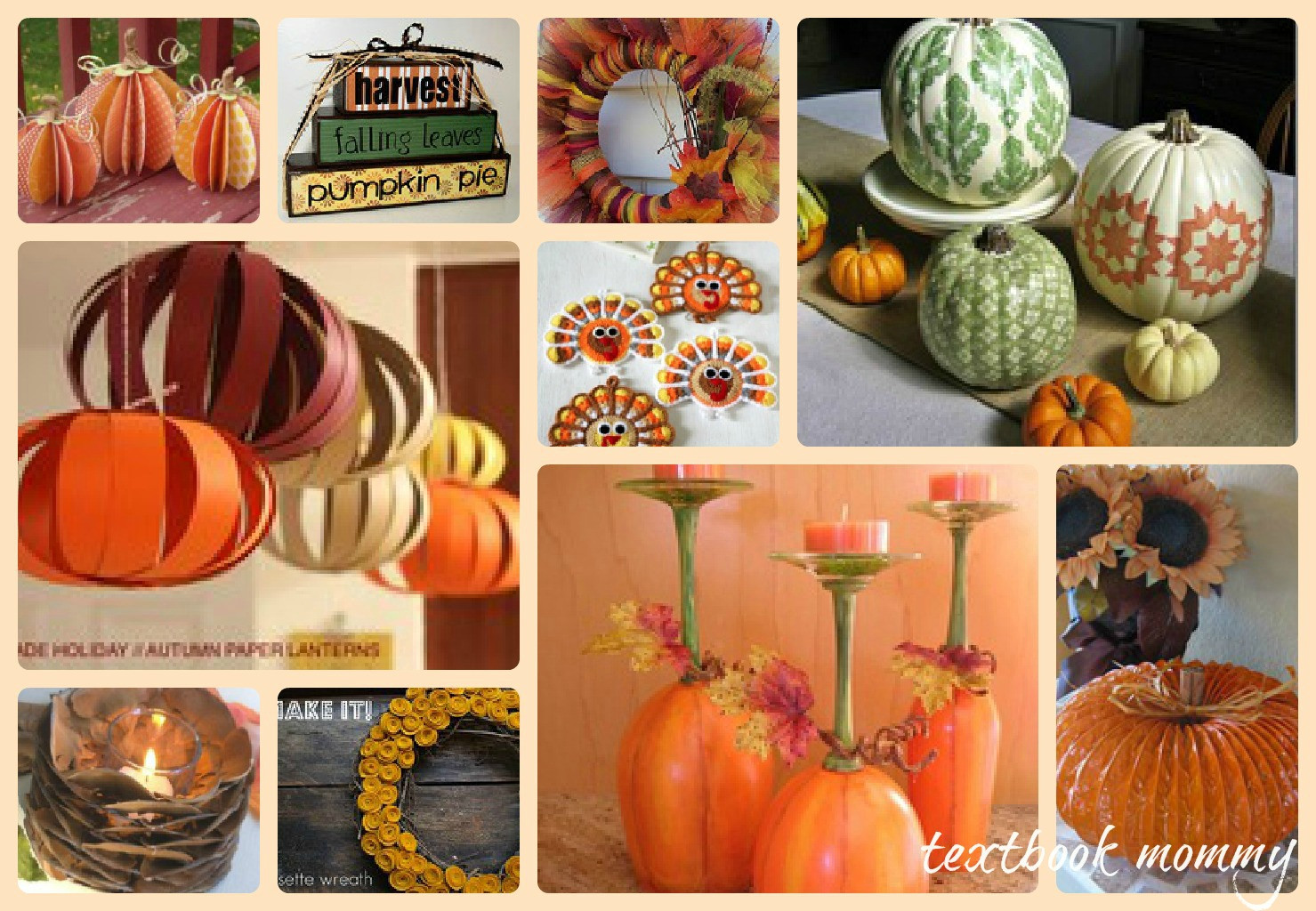 Thanksgiving Home Decor Ideas
 Textbook Mommy 10 Fantastic Thanksgiving Home Decor Crafts