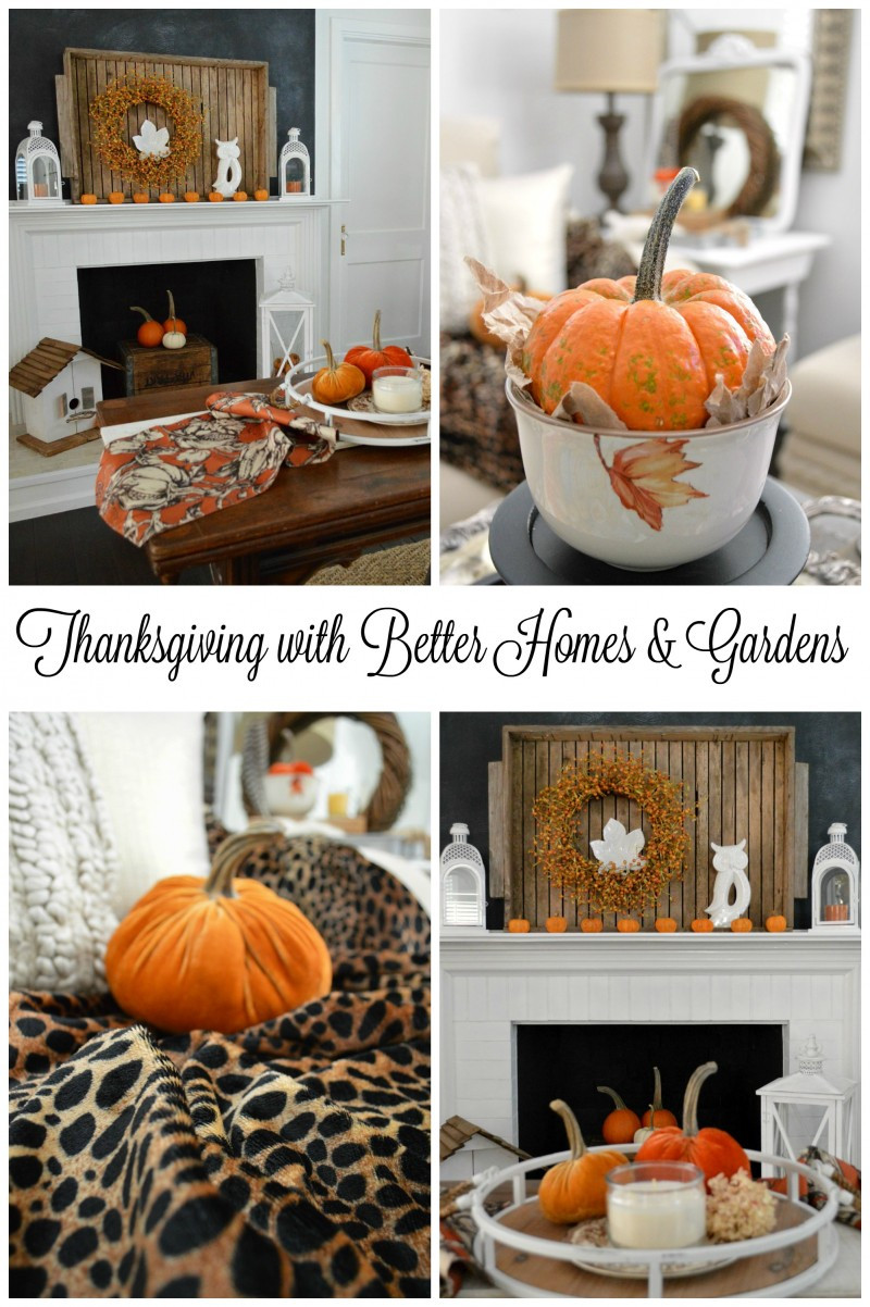 Thanksgiving Home Decor
 Thanksgiving In Our Home with Better Homes and Gardens