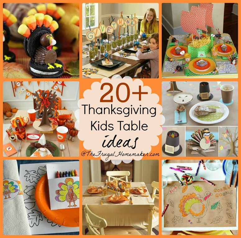 Thanksgiving Kids Table
 20 Thanksgiving Kids Table ideas