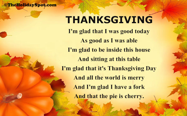Thanksgiving Poems And Quotes
 Thanksgiving Poems and Poetry