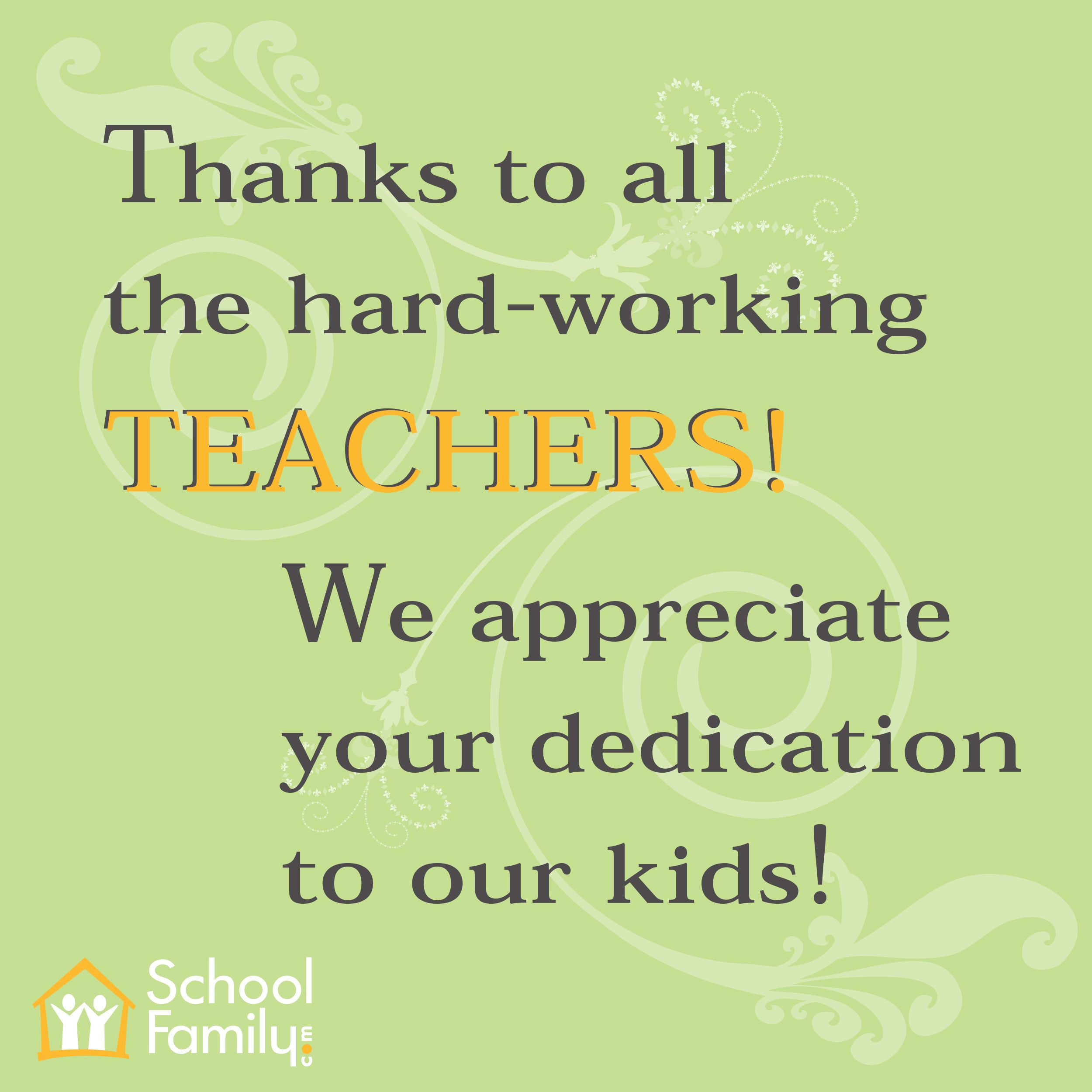 Thanksgiving Quotes For Teachers
 Thank you Teacher Appreciation message