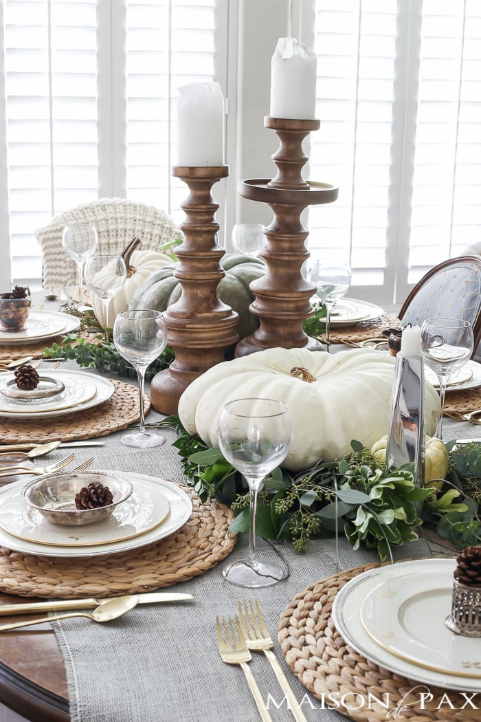 Thanksgiving Table Centerpieces
 Thanksgiving Table Decorations and Ideas Maison de Pax