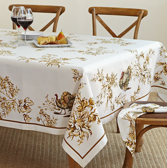 Thanksgiving Table Cloth
 My Favorite Thanksgiving Tabletop This Year