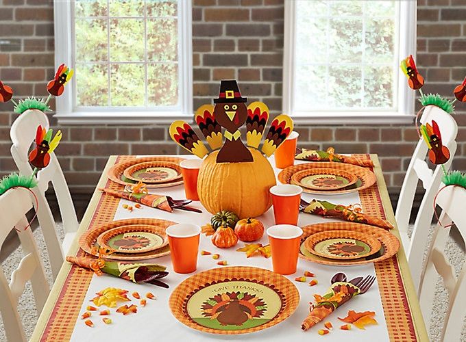 Thanksgiving Table Decoration Ideas
 Thanksgiving Kids Table Ideas Party City