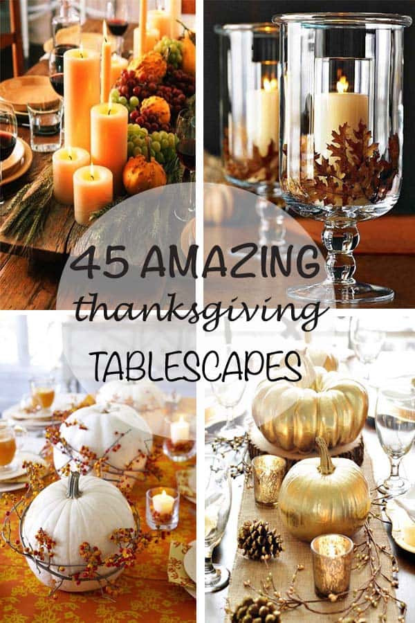 Thanksgiving Table Decorations Ideas
 47 Fabulous DIY ideas for Thanksgiving table decor