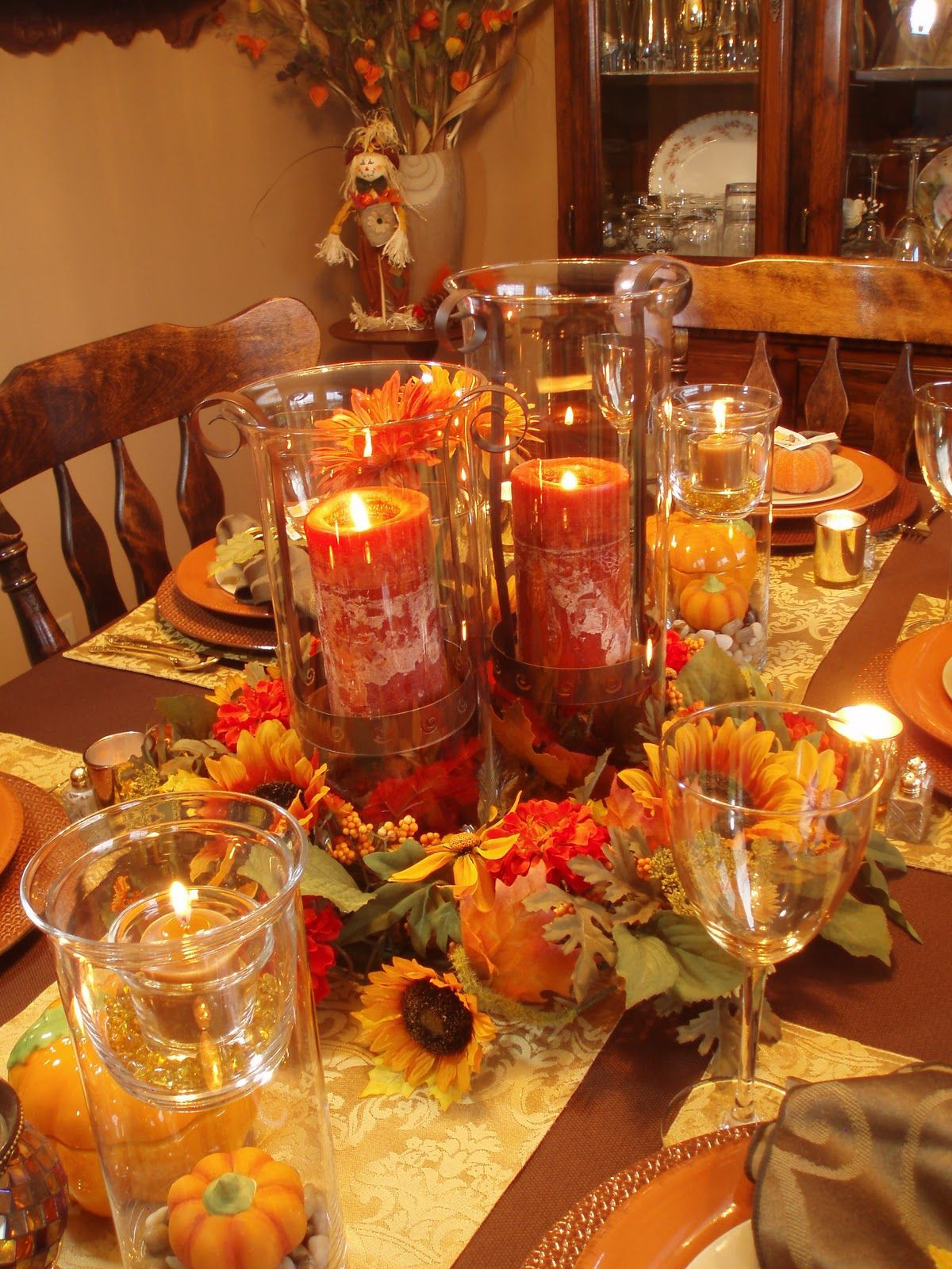 Thanksgiving Table Decorations Pinterest
 Autumn Tablescape Thanksgiving Table Fall Decor