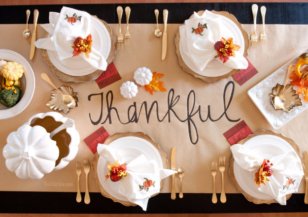 Thanksgiving Table Runner
 33 Best Thanksgiving Centerpieces and Decor for Your Table