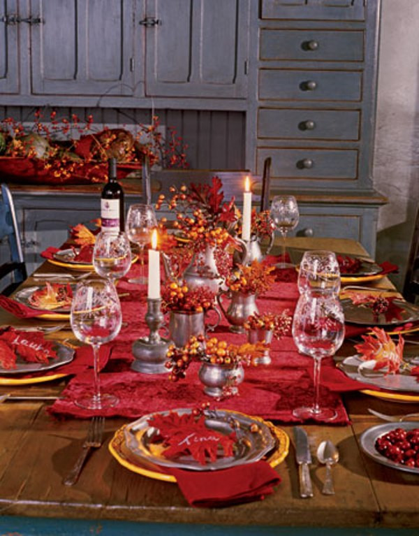 Thanksgiving Table Setting
 Thanksgiving Decor In Natural Autumn Colors