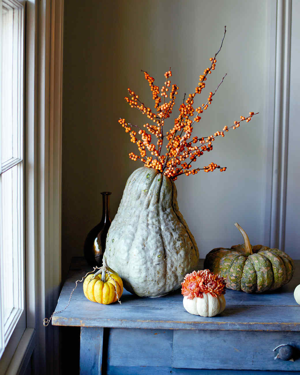 Thanksgiving Table Settings Martha Stewart
 How to Make Squash and Pumpkin Flower Arrangements