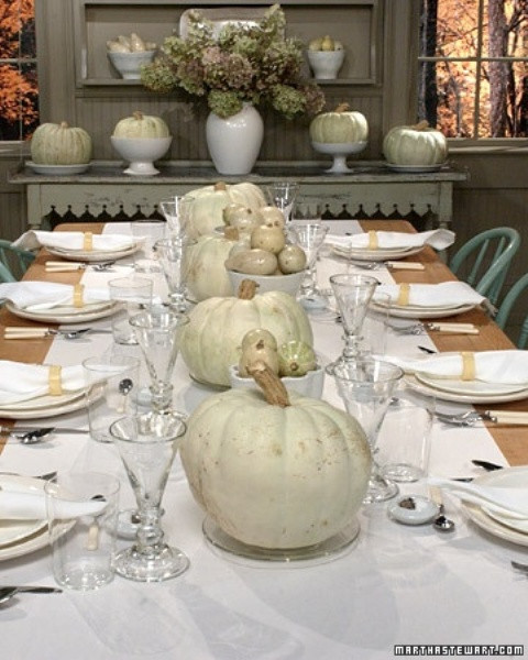 Thanksgiving Table Settings Martha Stewart
 35 Exquisite White Fall Décor Ideas DigsDigs