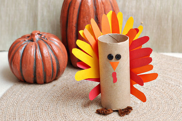 Thanksgiving Toilet Paper Roll Crafts
 Gobble gobble Make a paper tube turkey craft