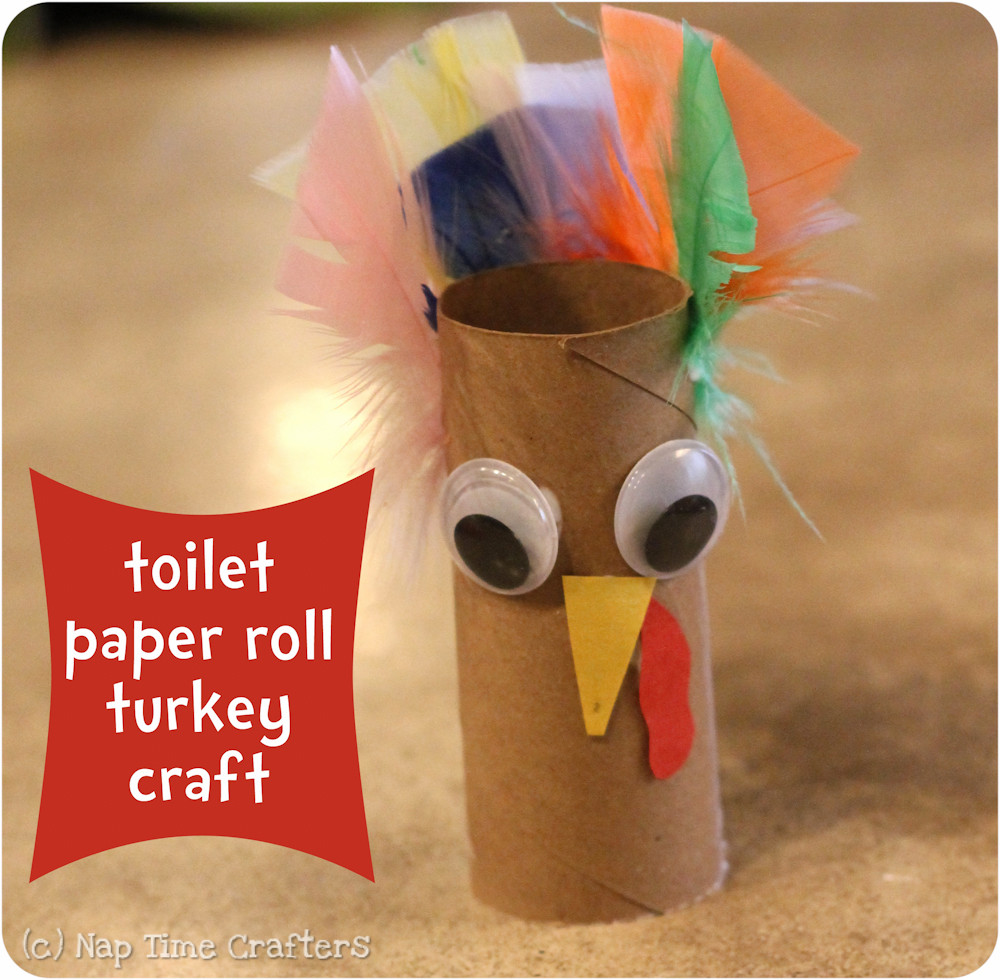 Thanksgiving Toilet Paper Roll Crafts
 Easy Turkey Craft Peek a Boo Pages Patterns Fabric