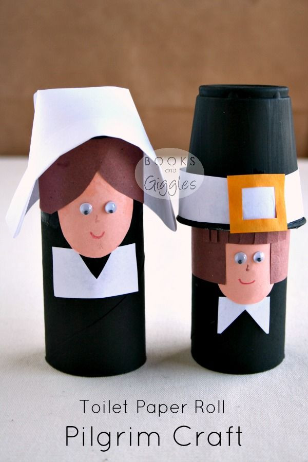 Thanksgiving Toilet Paper Roll Crafts
 Simple Toilet Paper Roll Pilgrims and A Story of the First