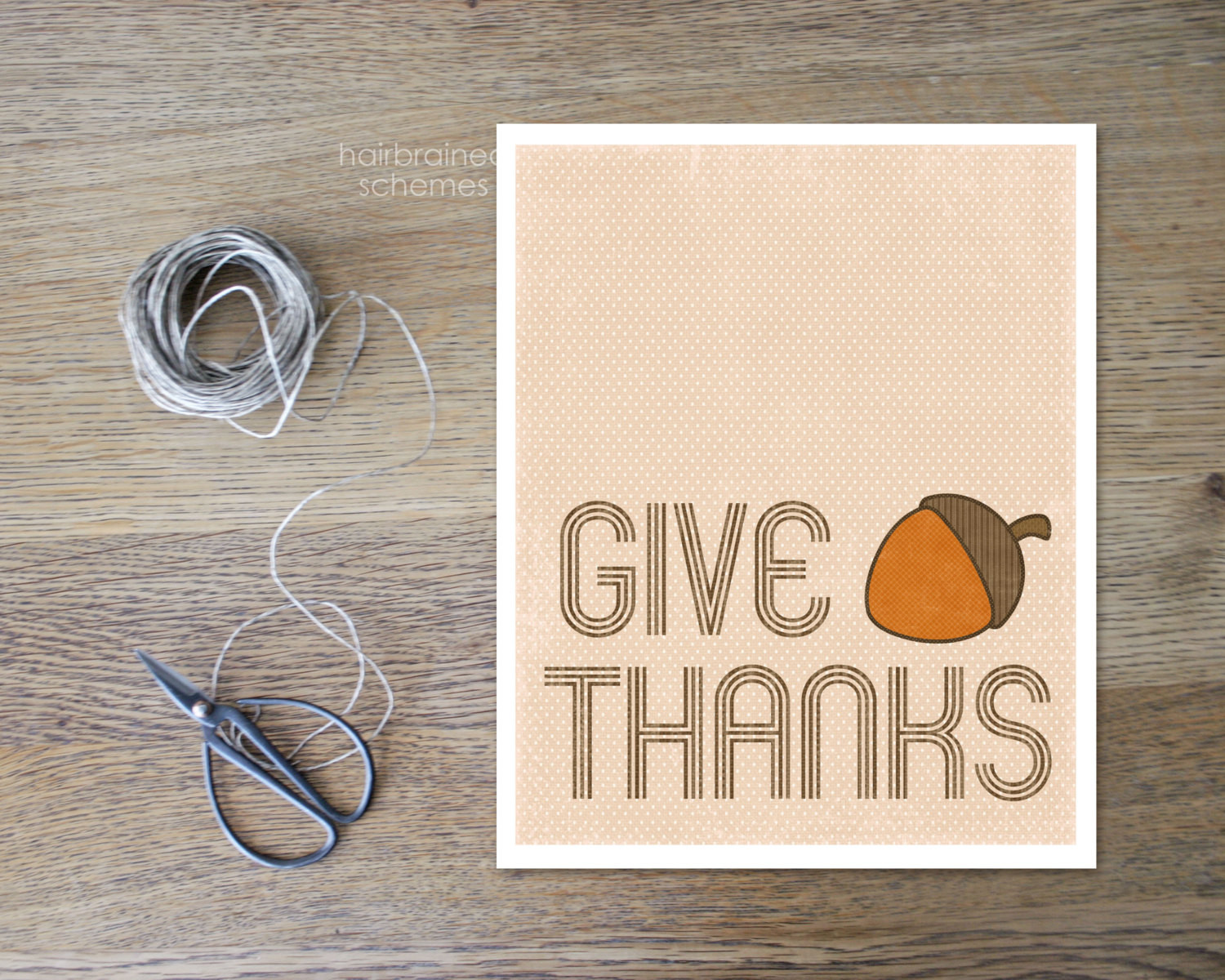 Thanksgiving Wall Decor
 Thanksgiving Wall Art Give Thanks Home by hairbrainedschemes