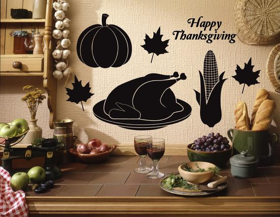 Thanksgiving Wall Decor
 Thanksgiving Wall Decal Thanksgiving Home Decor Decal Pack