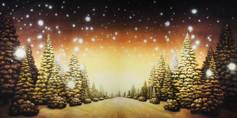 The Christmas Path
 Christmas Tree Path Scenic Stage Backdrop Rental