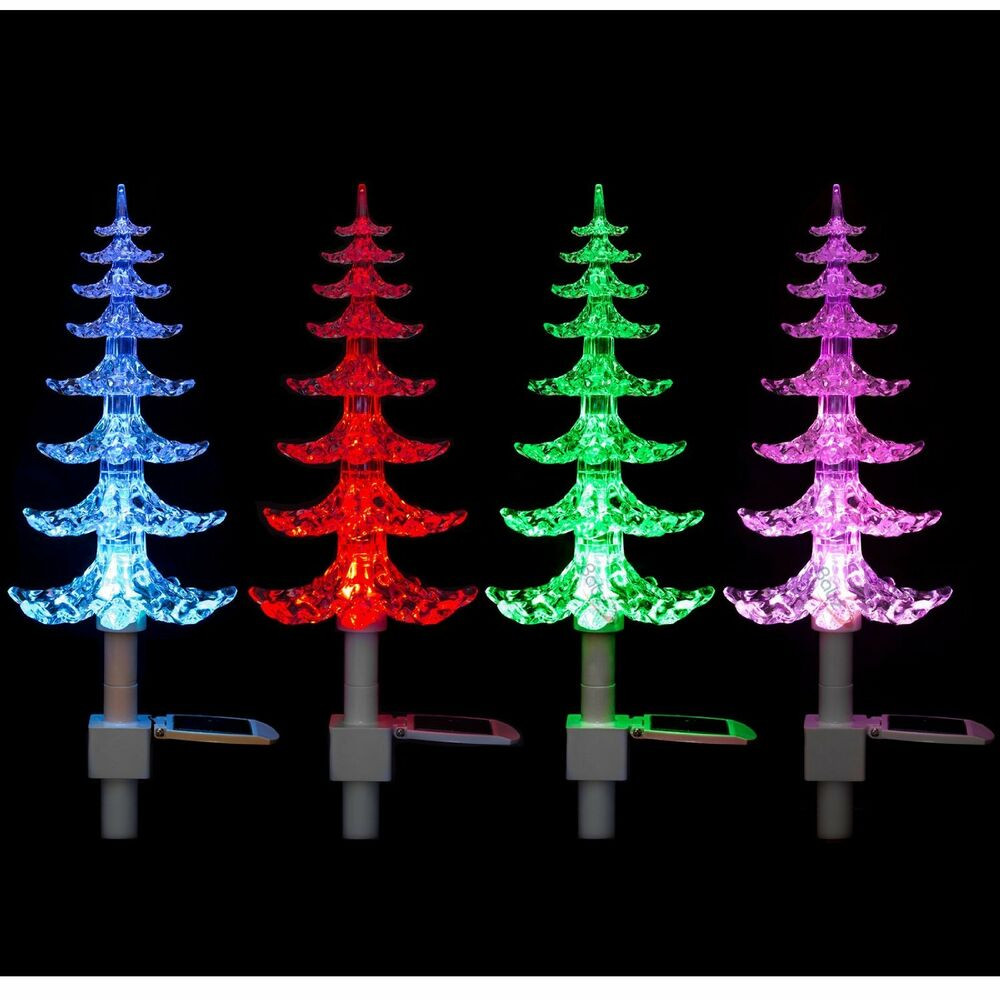 The Christmas Path
 Solar Powered Colour Changing LED Garden Christmas Tree