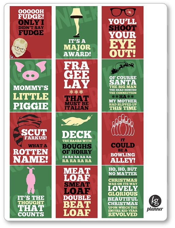The Christmas Story Quotes
 Winter Planner Sticker Roundup Long Story Short