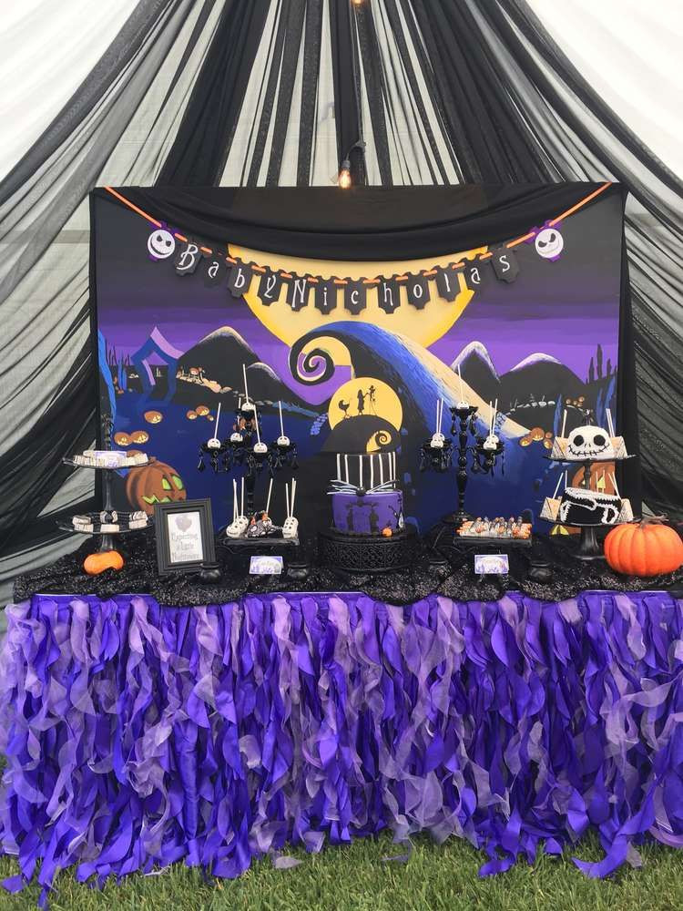 The Nightmare Before Christmas Party Ideas
 Nightmare before Christmas Baby Shower Party Ideas in 2019