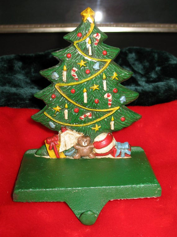 The Rooftop Christmas Tree Cast
 Vintage Cast Iron Christmas Tree Stocking Hanger