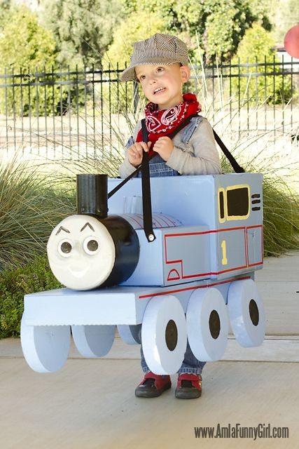 Thomas The Train Costume DIY
 25 DIY Halloween Costumes For Little Boys
