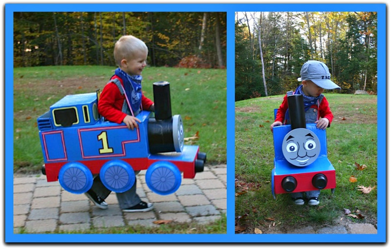 Thomas The Train Costume DIY
 Homemade Halloween Costume Thomas The Train