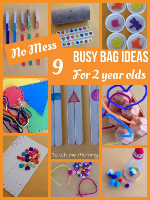 Toddler Craft Ideas 2 Year Old
 No Mess Busy Bag Ideas for 2 Year Olds Teach Me Mommy