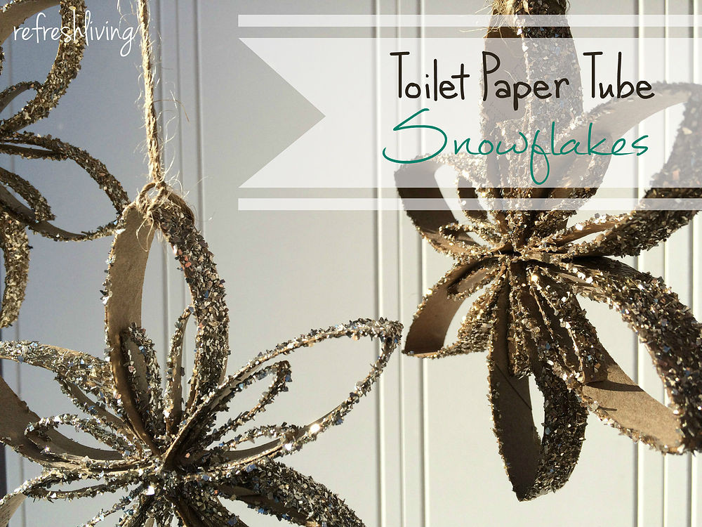 Toilet Christmas Ornaments
 Upcycled Toilet Paper Tube Snowflake Ornaments Hometalk