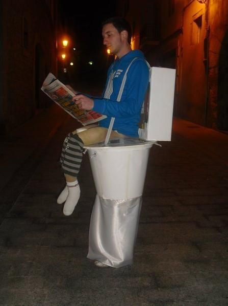 Toilet Halloween Costume
 1000 images about Toilet Costumes on Pinterest