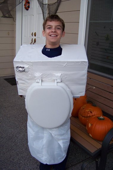 Toilet Halloween Costume
 KIDS DIY toilet costume Really Awesome Costumes
