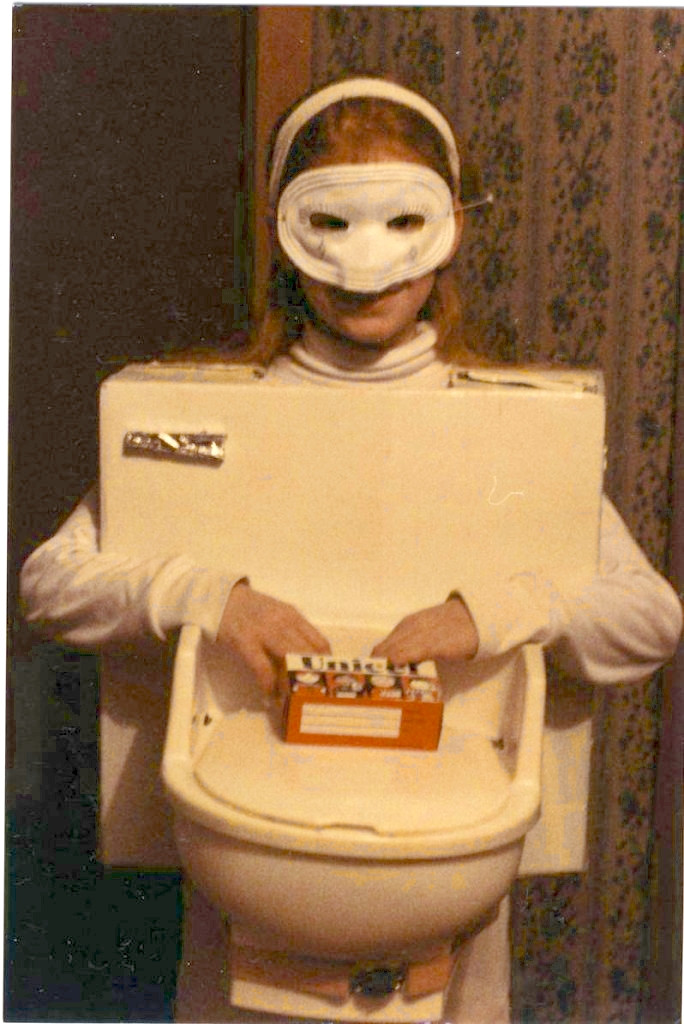 Toilet Halloween Costume
 Pick Me Toilet Bowl Costume