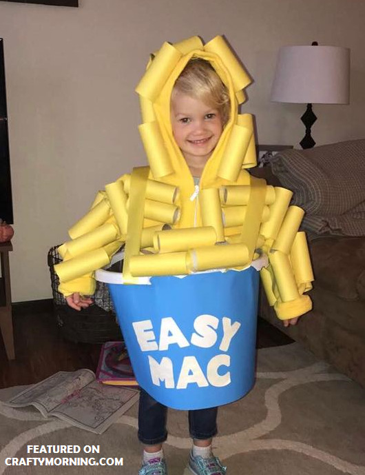 Toilet Halloween Costumes
 Toilet Paper Roll Easy Mac Costume Crafty Morning