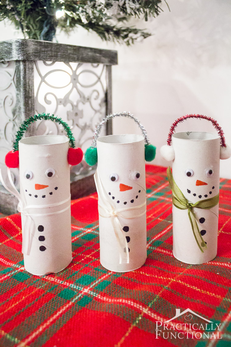 Toilet Paper Christmas Craft
 DIY Toilet Paper Roll Snowmen