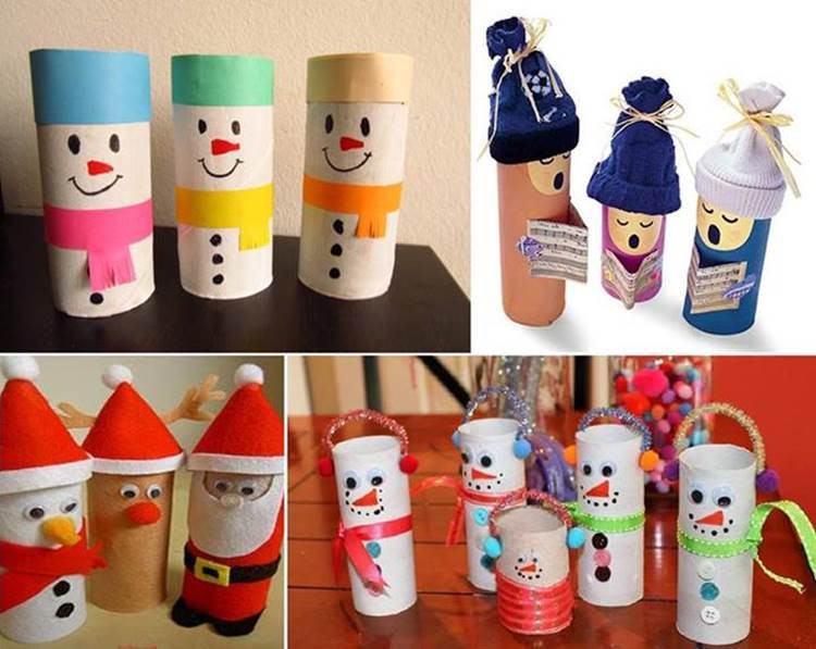 Toilet Paper Christmas Craft
 Creative Ideas DIY Cute Yarn Winter Hat Ornaments