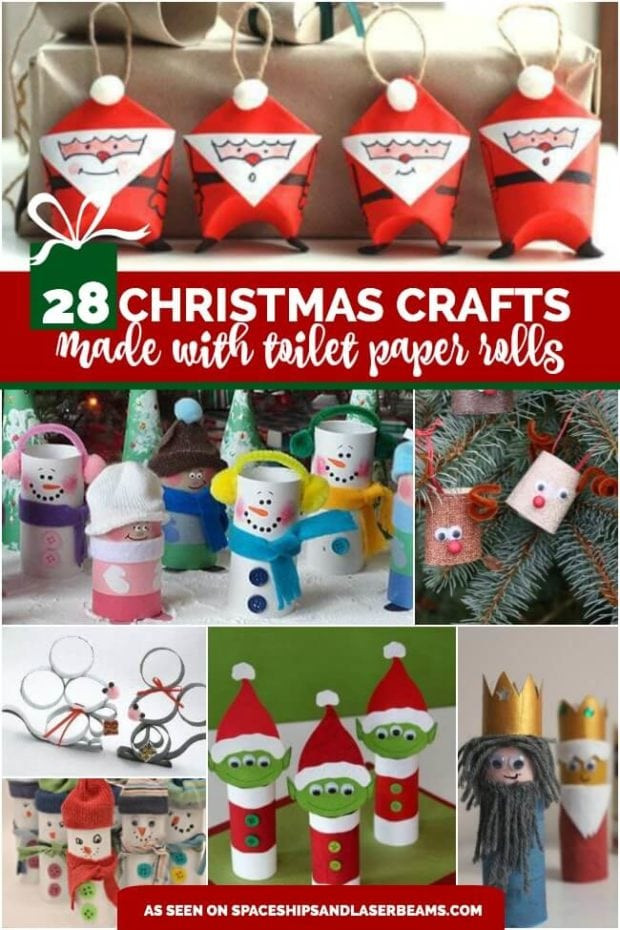 Toilet Paper Christmas Craft
 28 Christmas Crafts Made From Toilet Paper Rolls