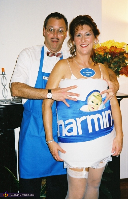 Toilet Paper Halloween Costumes
 Charmin and Mr Whipple Costume