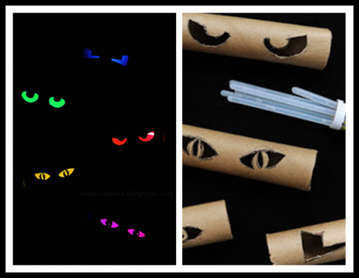 Toilet Paper Halloween Eyes
 10 Wonderful Toilet Paper Roll Crafts To Do With Kids