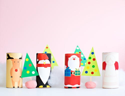 Toilet Paper Roll Craft Christmas
 Easy Christmas Toilet Paper Roll Crafts