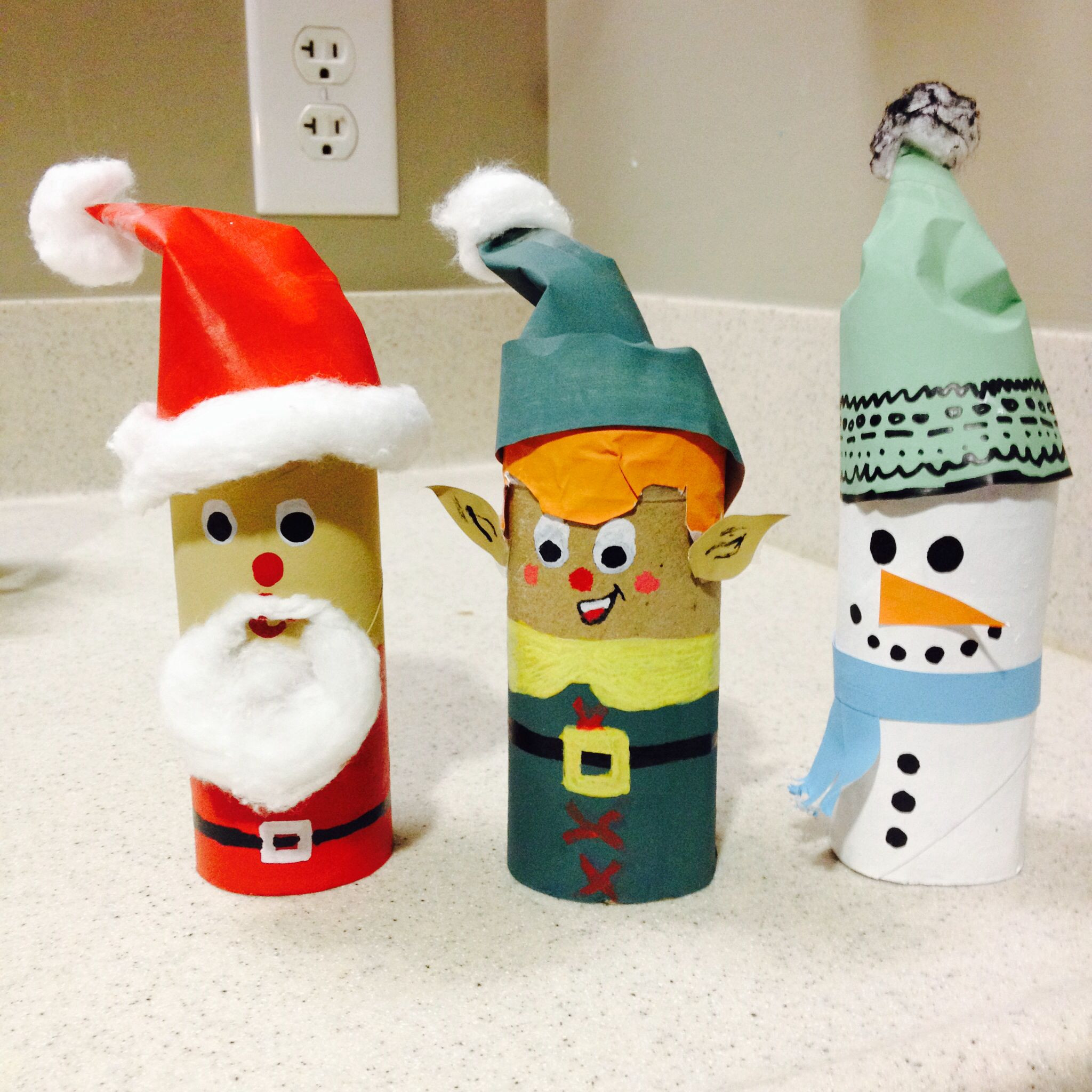Toilet Paper Roll Crafts Christmas
 Toilet paper roll Christmas decorations