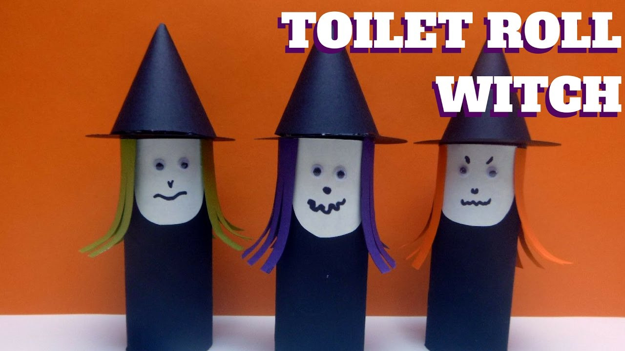 Toilet Paper Roll Crafts Halloween
 Halloween Craft Toilet Paper Roll Witch Toilet Paper