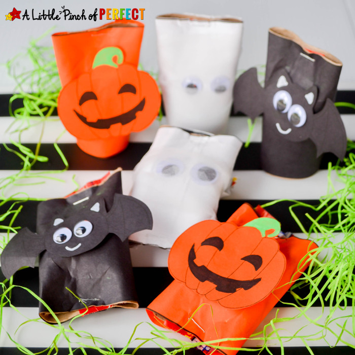 Toilet Paper Roll Crafts Halloween
 Cardboard Tube Craft Halloween Candy Holders and Free