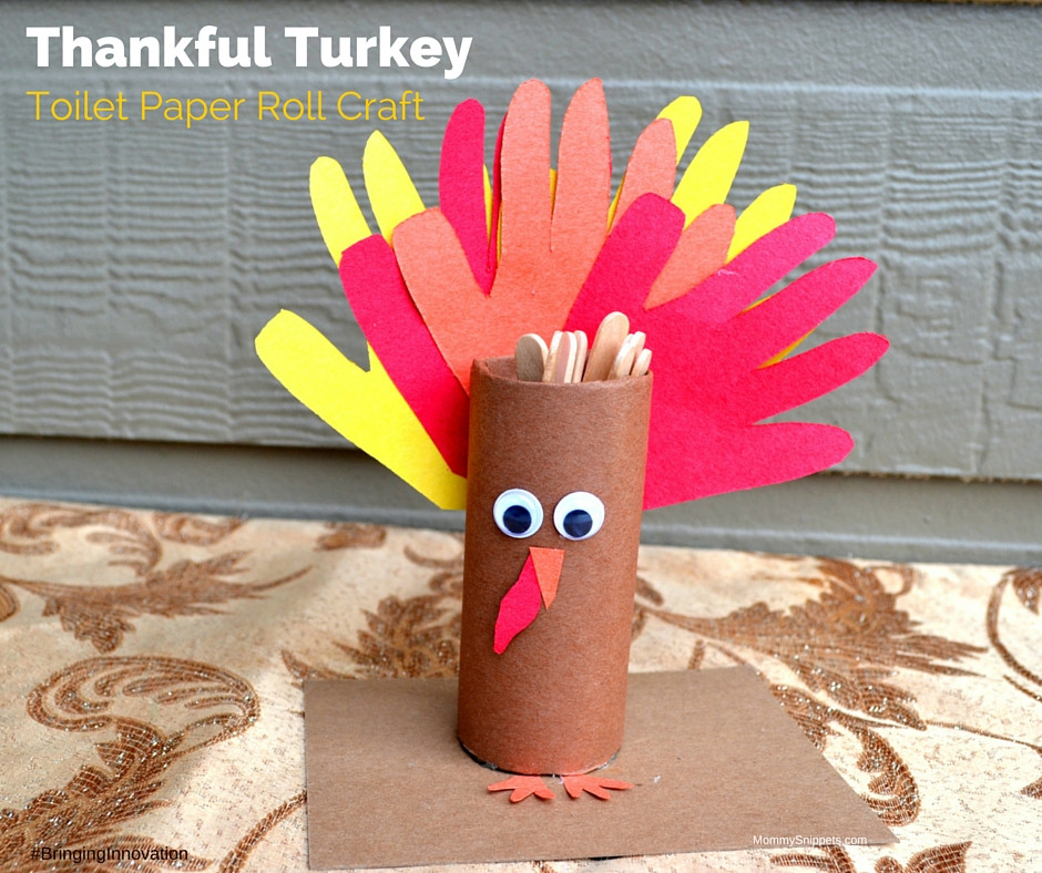 Toilet Paper Roll Crafts Thanksgiving
 Thankful Turkey Toilet Paper Roll Craft Mommy Snippets
