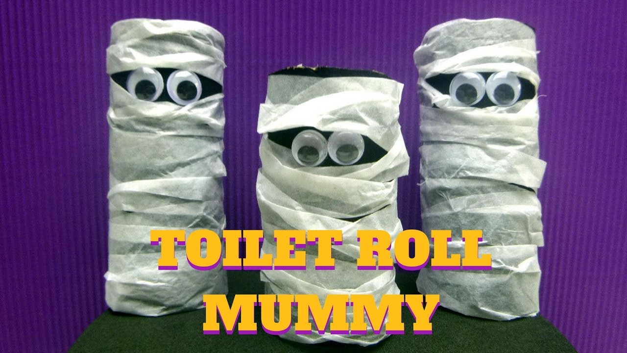 Toilet Paper Roll Halloween Craft
 Halloween Craft Toilet Paper Roll Mummy Toilet Paper