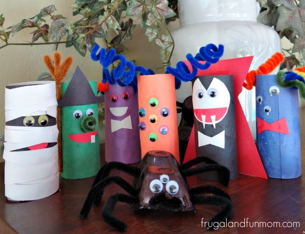 Toilet Paper Roll Halloween Craft
 Tutorial TP Roll Monsters An Easy Halloween Craft With