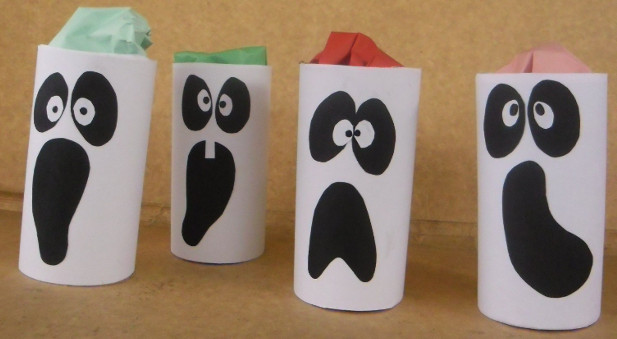 Toilet Paper Roll Halloween Craft
 Halloween crafts for kids 19 upcycled toilet paper rolls