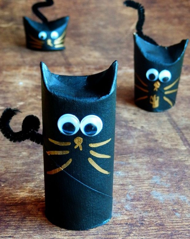 Toilet Paper Roll Halloween Decorations
 Halloween crafts for kids 19 upcycled toilet paper rolls