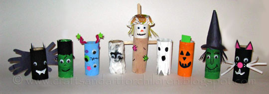 Toilet Paper Roll Halloween Decorations
 9 Toilet Paper Tube Halloween Characters Artsy Momma