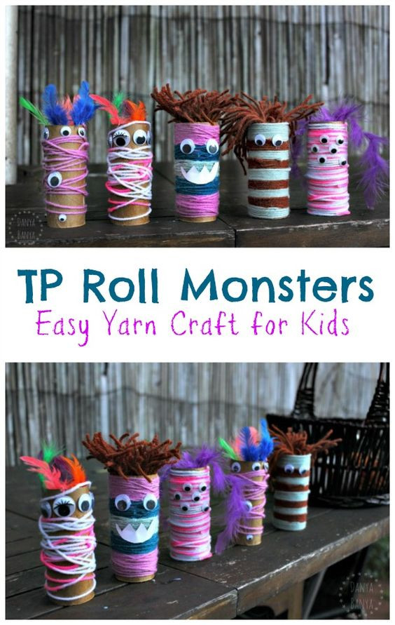 Toilet Paper Roll Halloween Eyes
 TP Roll Monsters